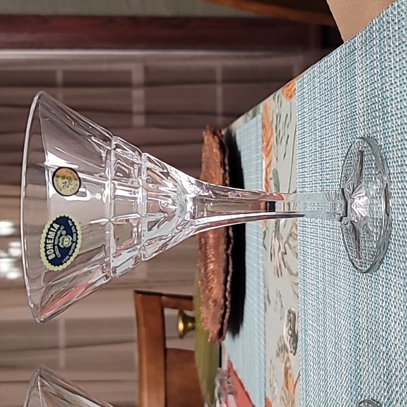 COPY - Bohemia lead crystal martini glass set of 2. NWT - Picture 2 of 8
